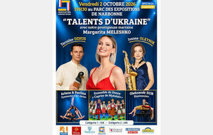 𝗧𝗔𝗟𝗘𝗡𝗧𝗦 𝗗’𝗨𝗞𝗥𝗔𝗜𝗡𝗘 - le 2 octobre 2026